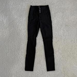 YMI Black High-Rise Skinny Stretchy Denim Jeans with Button Fly (size S)